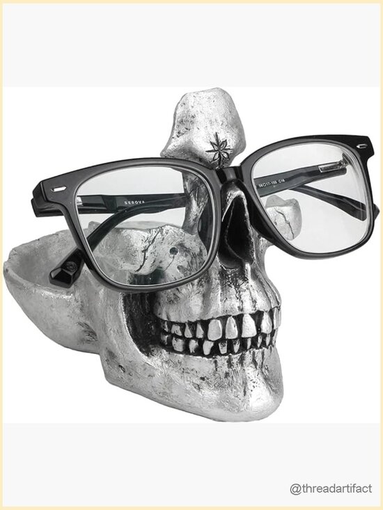 Gothic Skull Eyeglass Stand, Creative Sunglasses Holder, Resin Spectacle main image 7